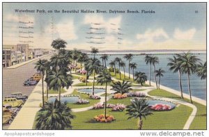 Florida Daytona Beach Waterfront Park On The Beatiful Halifax River 1949