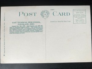 Vintage Postcard>1915-1930>East Technical High School>Cleveland>Ohio