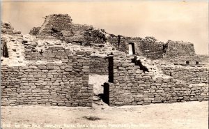 The Key Hole Doorway Aztec Ruins National Monument NM Real Photo Postcard PC191