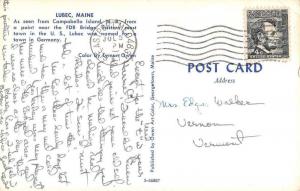 Lubec Maine Campobello Island Scenic View Vintage Postcard JA4741432
