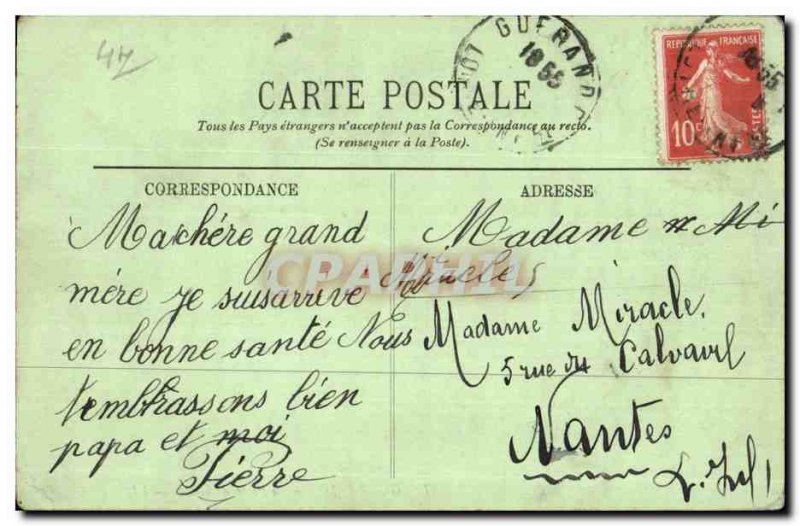 Old Postcard Guerande Gate Saille