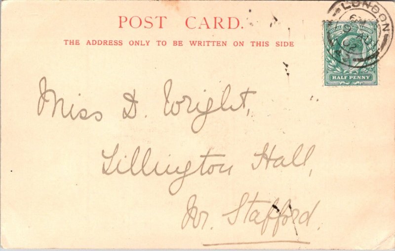 King Edward VII, Queen Alexandra  c1902 Vintage Postcard Z15