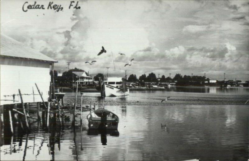 Cedar Key FL Real Photo Postcard - c1960s-70s