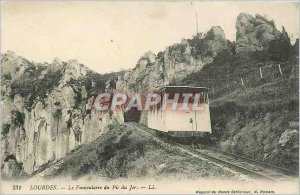 Old Postcard Lourdes Funiculaire du Pic du Jer