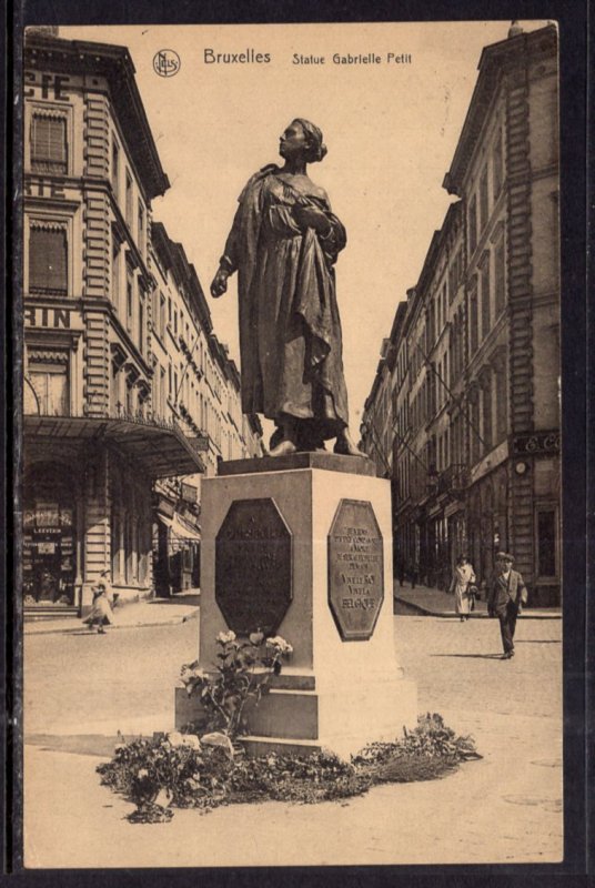 Statue Gabrielle Petit,Brussels,Belgium BIN