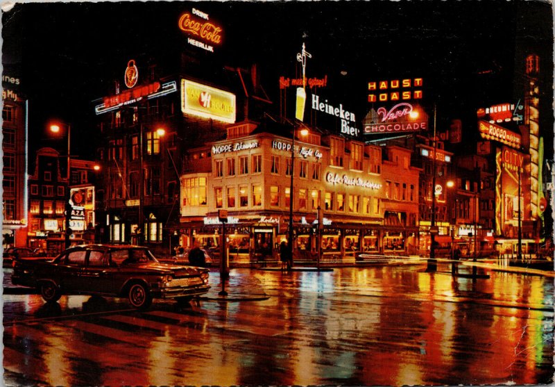Amsterdam Netherlands Coca Cola Heineken City Theatre Hoppe c1964 Postcard C4