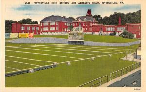 Wytheville Virginia Wytheville High School And Athletic Field Antique PC V13860