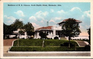 Oklahoma Chickasha Residence Of H B Johnson On South Eight Street