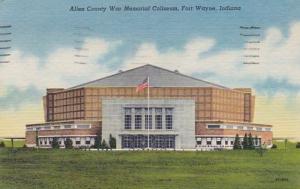 Indiana Fort Wayne Allen County war Memorial Coliseum 1956 Curteich