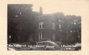 Lexington Virginia Rockbridge Court House Real Photo Antique Postcard K30148