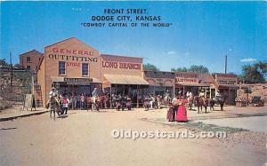 Front Street, US 50 Dodge City, Kansas, KS, USA 1965 