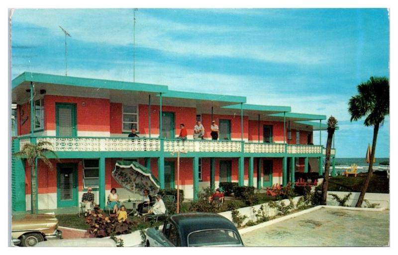 1964 The Chateau Apartments and Motel, Daytona Beach, FL Postcard