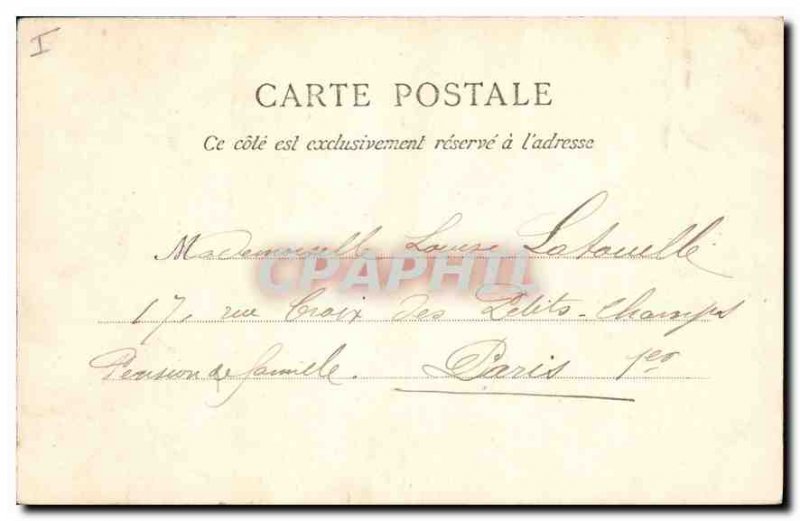Old Postcard Chateau de Rambouillet Entree Main North Coast