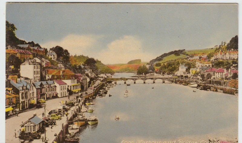 Cornwall; Looe Harbour & Bridge PPC By M&L, Unposted, c 1950's 