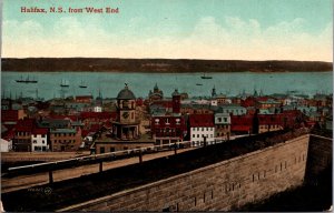 Canada Halifax Nova Scotia From West End  Vintage Postcard 09.79