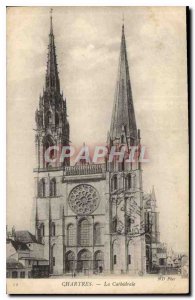 Postcard Old Chartres The Cathedral