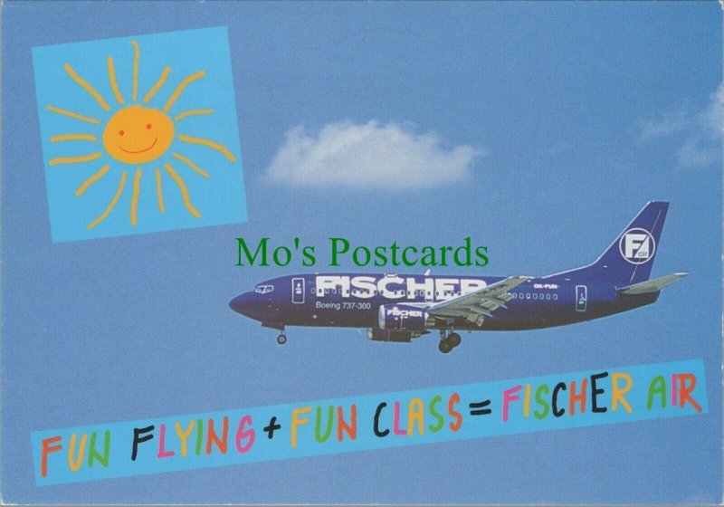 Aviation Postcard - Fischer Air Boeing 737-300 Aeroplane RR11908   