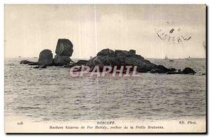 Old Postcard Roscoff bizarre Rocks Per Haridy