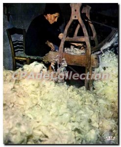 Postcard Modern Charm And Colors Of Corsica Carding Of Wool