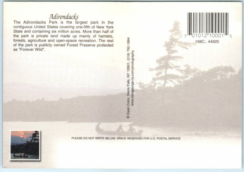 Postcard - Adirondacks Park - New York