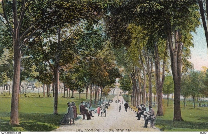 LEWISTON , Maine , 1911 ; Lewiston Park
