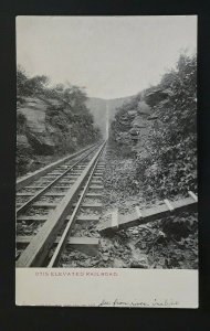 Mint Vintage 1900s Catskill Mountains NY Otis Elevated Railroad RPPC Postcard