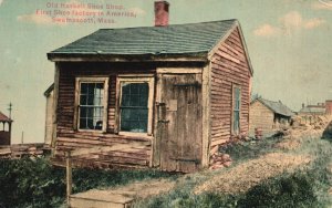 Vintage Postcard Old Haskell Shoe Shop Factory America Swamscott Massachusetts