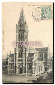 Old Postcard Grenoble Church St Bruno