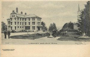 Postcard C-1905 Ohio Dayton Soldiers Home Library Sun Dial undivided 23-13437