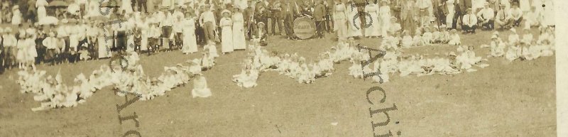 Pittsburgh PENNSYLVANIA RPPC 1910 WESTINGHOUSE MFG CO Picnic BAND Workers Posing