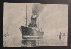 1900s Ship Postcard Cover To Hartford Connecticut S.S. Frederick VIII