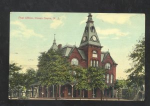 OCEAN GROVE NEW JERSEY US POST OFFICE BUILDING VINTAGE POSTCARD 1911