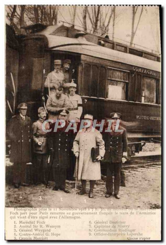 Old Postcard Forest of Compiegne armistice