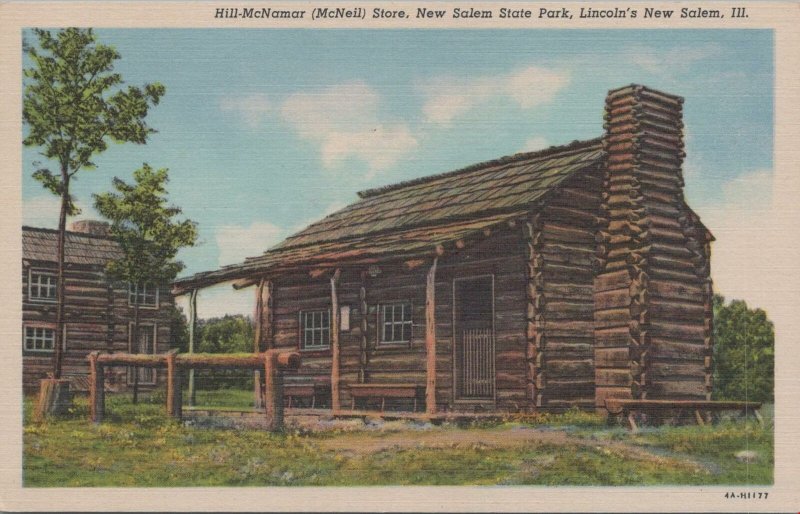 Postcard Hill McNamar McNeil Store New Salem State Park Lincoln's Salem IL