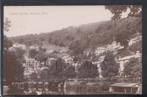 Derbyshire Postcard - Jubilee Bridge, Matlock Bath    RS17226