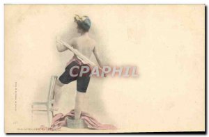 Postcard Old Woman Nude Erotic