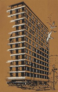 THE MADISON Washington, D.C. Hotel Artist's View ca 1950s Vintage Postcard