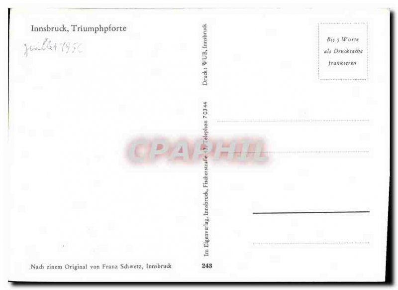 Modern Postcard Innsbruck Triumphpforte