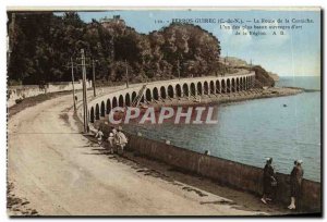 Old Postcard Perros Guirec Rourte Corniche The one of the Most Beautiful Book...