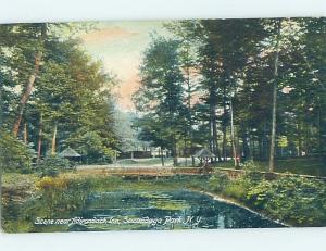 Divided-Back PARK SCENE Sacandaga Park - Northampton & Gloversville NY H3561