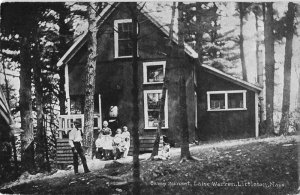 Littleton Massachusetts Camp Sunset and Lake Warren vintage pc DD6879