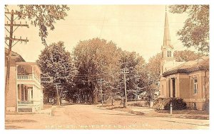 Vermont Waitsfield Main Street  1920's  RPPC