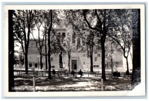 1946 South Park Blocks And Masonic Temple Portland Oregon OR RPPC Photo Postcard