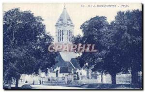 Old Postcard The church Noirmoutier
