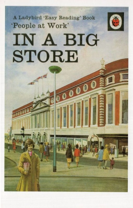 In A Big Store Department London Ladybird 1st Edition Book Postcard