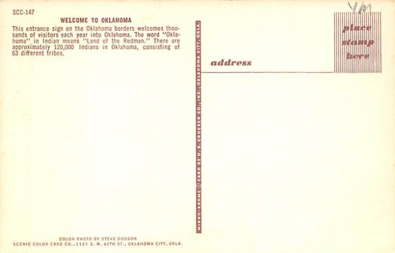 Greetings Oklahoma The Sooner State Greetings from OK 