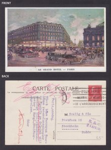 FRANCE, Postcard, Paris, Le Grand Hotel