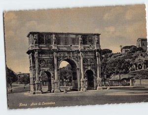 Postcard Arch of Constantine Rome Italy