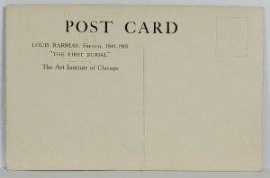 Louis Barrias, French, The First Burial atChicago Art Institute  Postcard R11