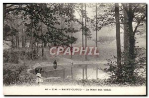 Postcard Old Saint Cloud La Mare aux Biches Child